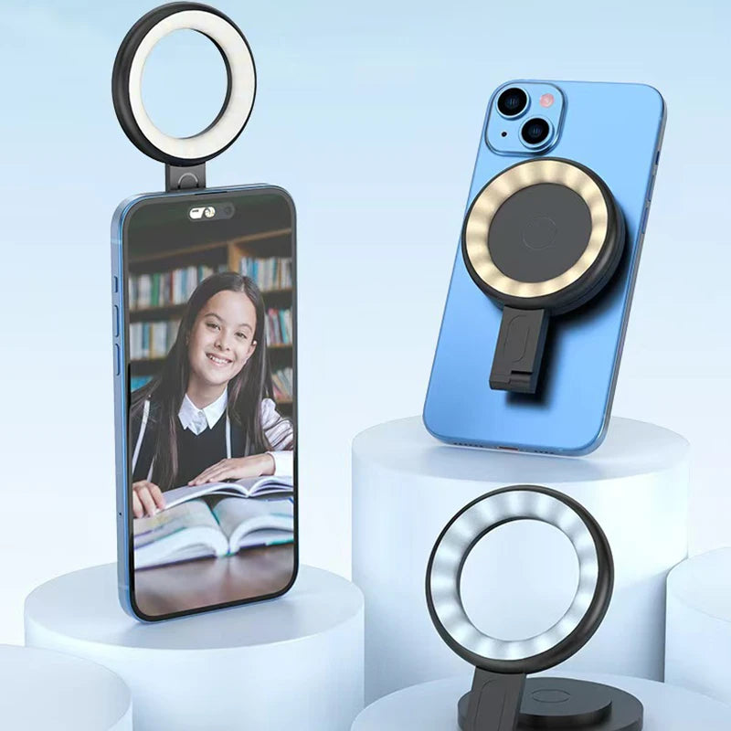 Magnetic Absorption Fill Light Lamp Light Led Mobile Led Light Cell Phone Lighting Led Light Photography Selfie Lighting Camera Peaceful Pleasures Health and Wellness
