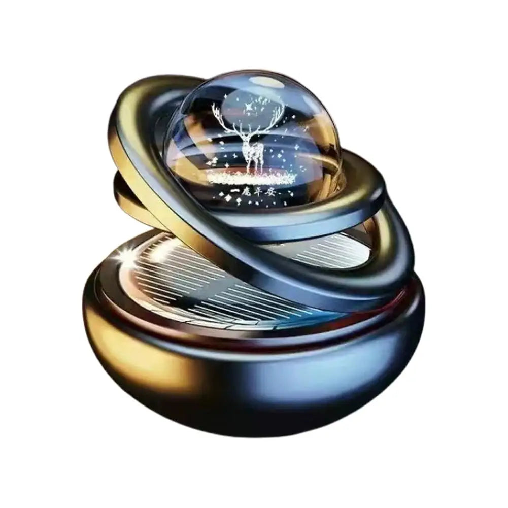 Central control suspended ornament Rotating Car Double Suspended Crystal Ball Aromatherapy Perfume Ornaments Creative Ornaments Peaceful Pleasures Health and Wellness B