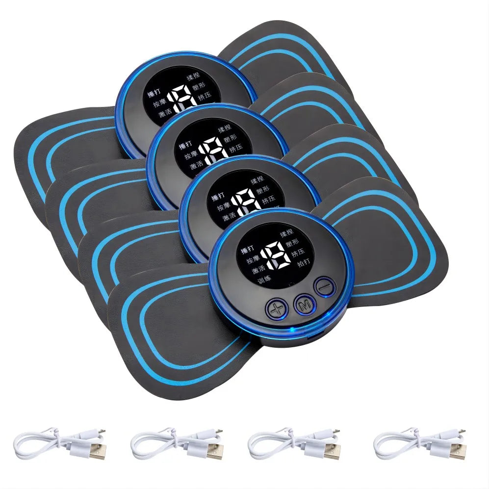 EMS Neck Massager – 8 Mode Rechargeable Cervical Pain Relief
