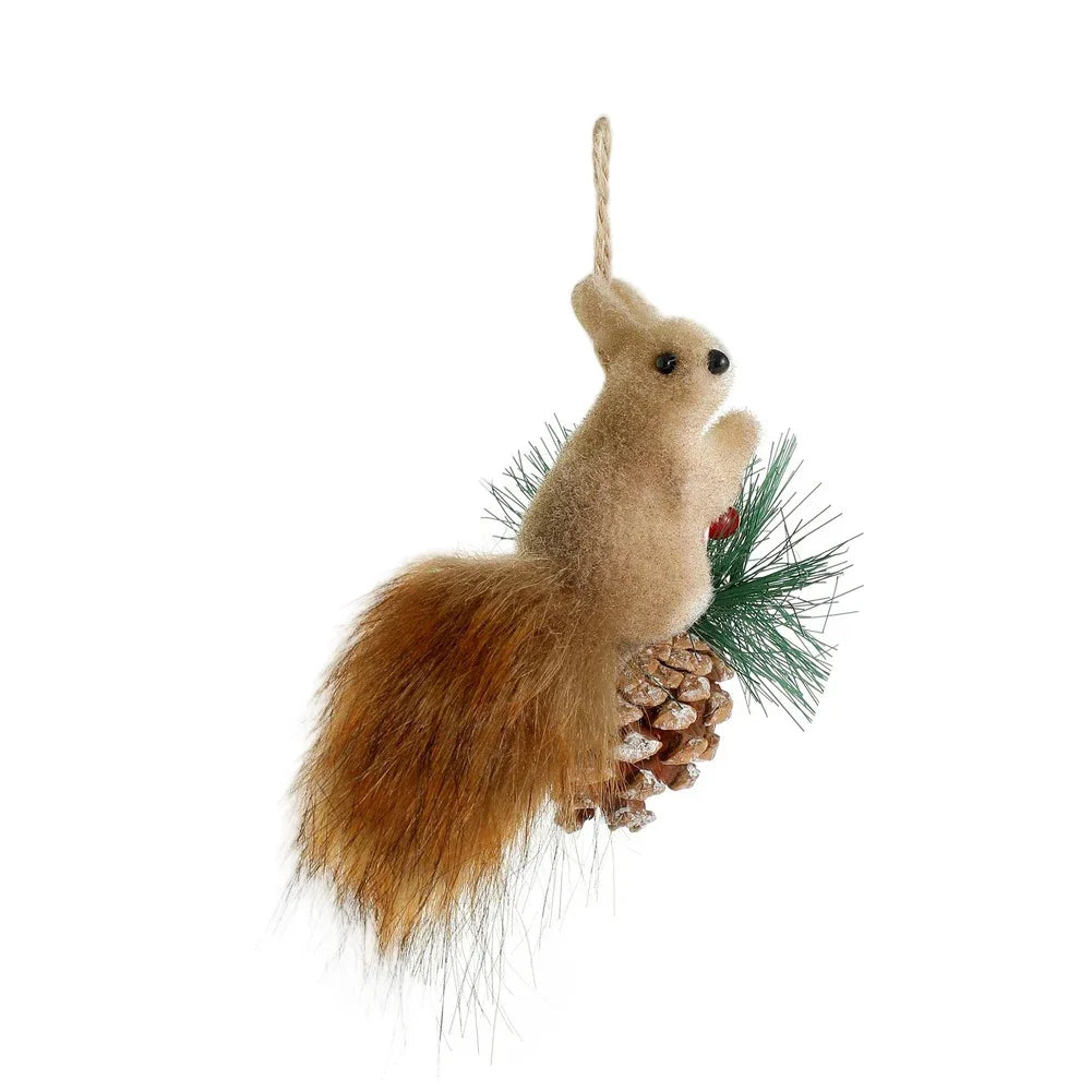 Christmas Squirrel Hanging Ornament | Festive Tree Decoration