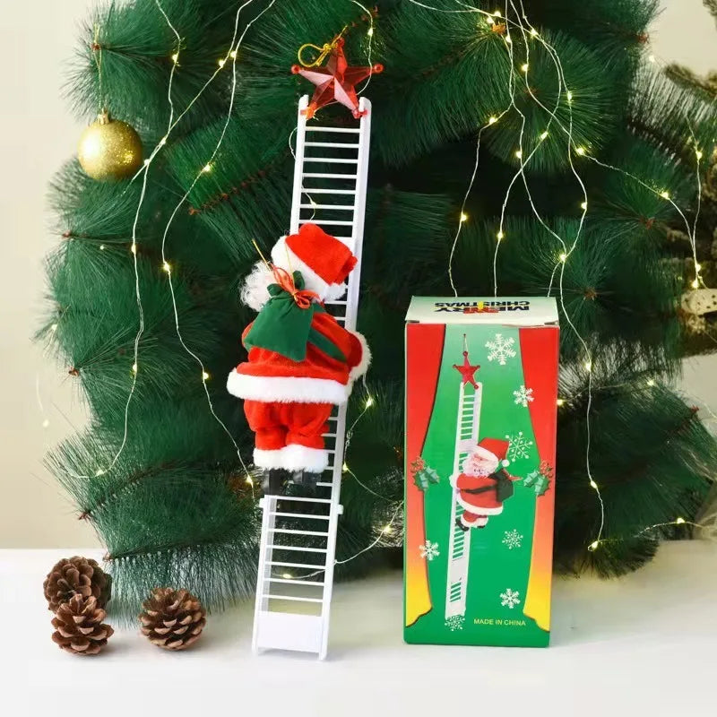 Electric Climbing Santa Claus with Music | Christmas Decor
