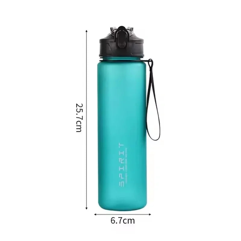 750ml BPA-Free Sports Water Bottle with Straw & Carry Cord