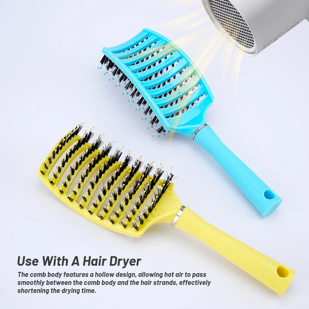 Vented Hair Styling Brush – Anti-Static, Ergonomic Blow-Dry Brush