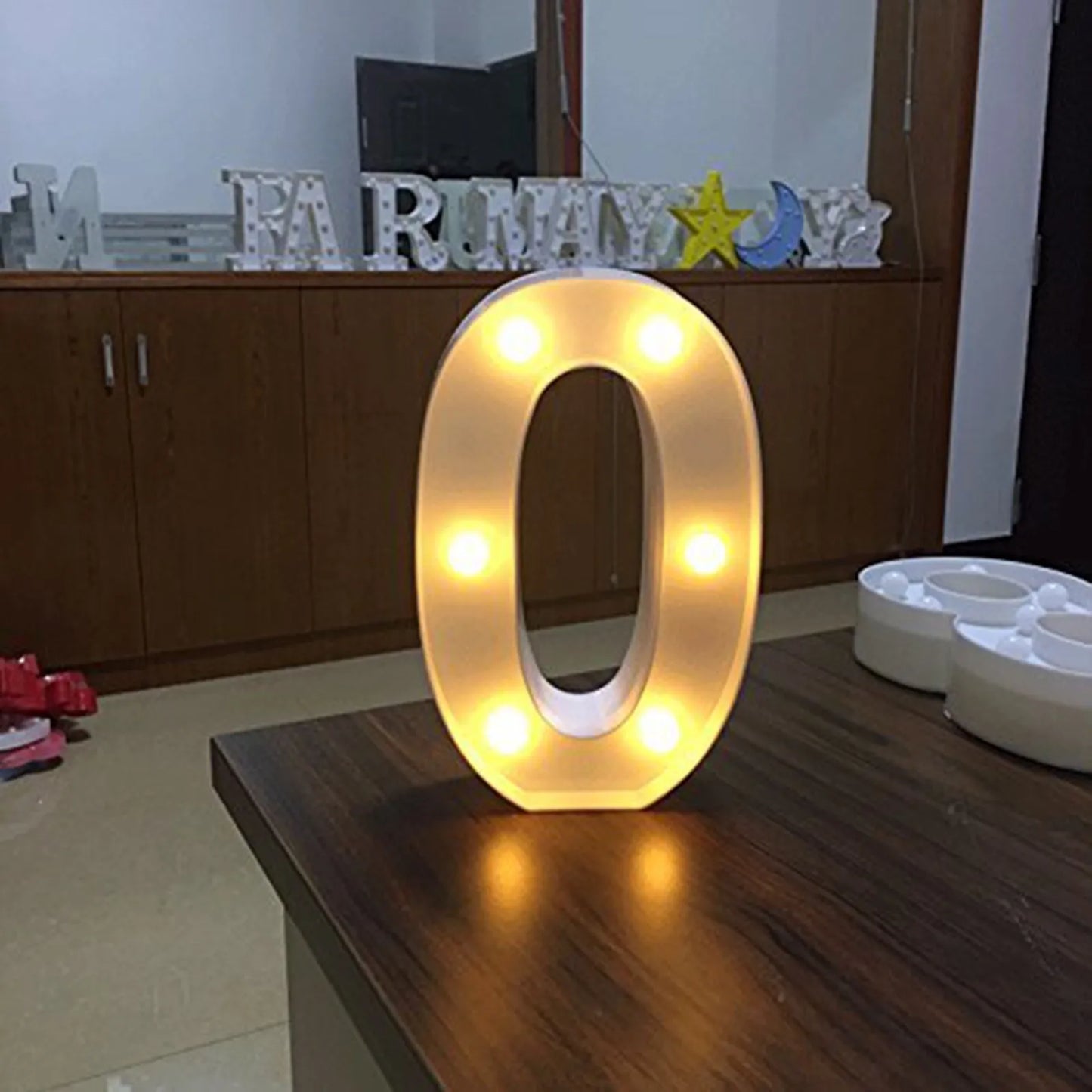 LED Light Up Number Sign – Battery Operated Party Decoration
