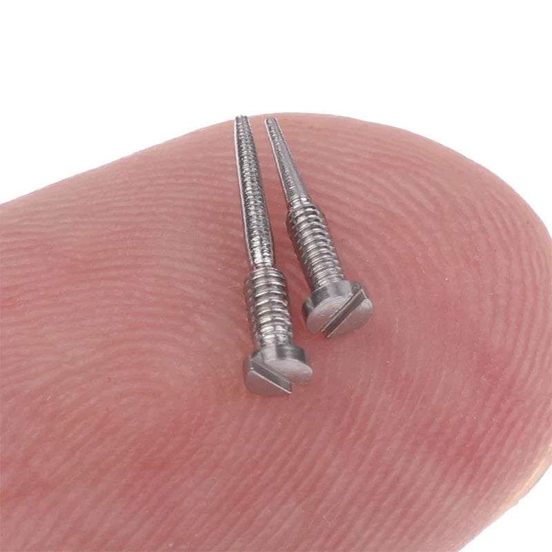 100-Piece Eyeglass Spring Hinge Screws – Self-Aligning Repair Kit