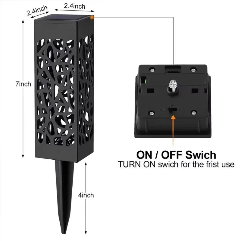 Solar Garden Stake Lights | LED Dusk to Dawn, IP65 Waterproof