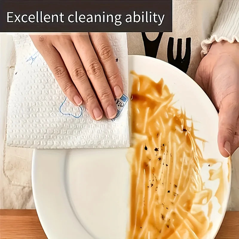 1 roll (400 sheets), lazy cloth, disposable kitchen tissue, washable dry and wet dual-use towel, dishcloth, non stick oil cloth, Peaceful Pleasures Health and Wellness
