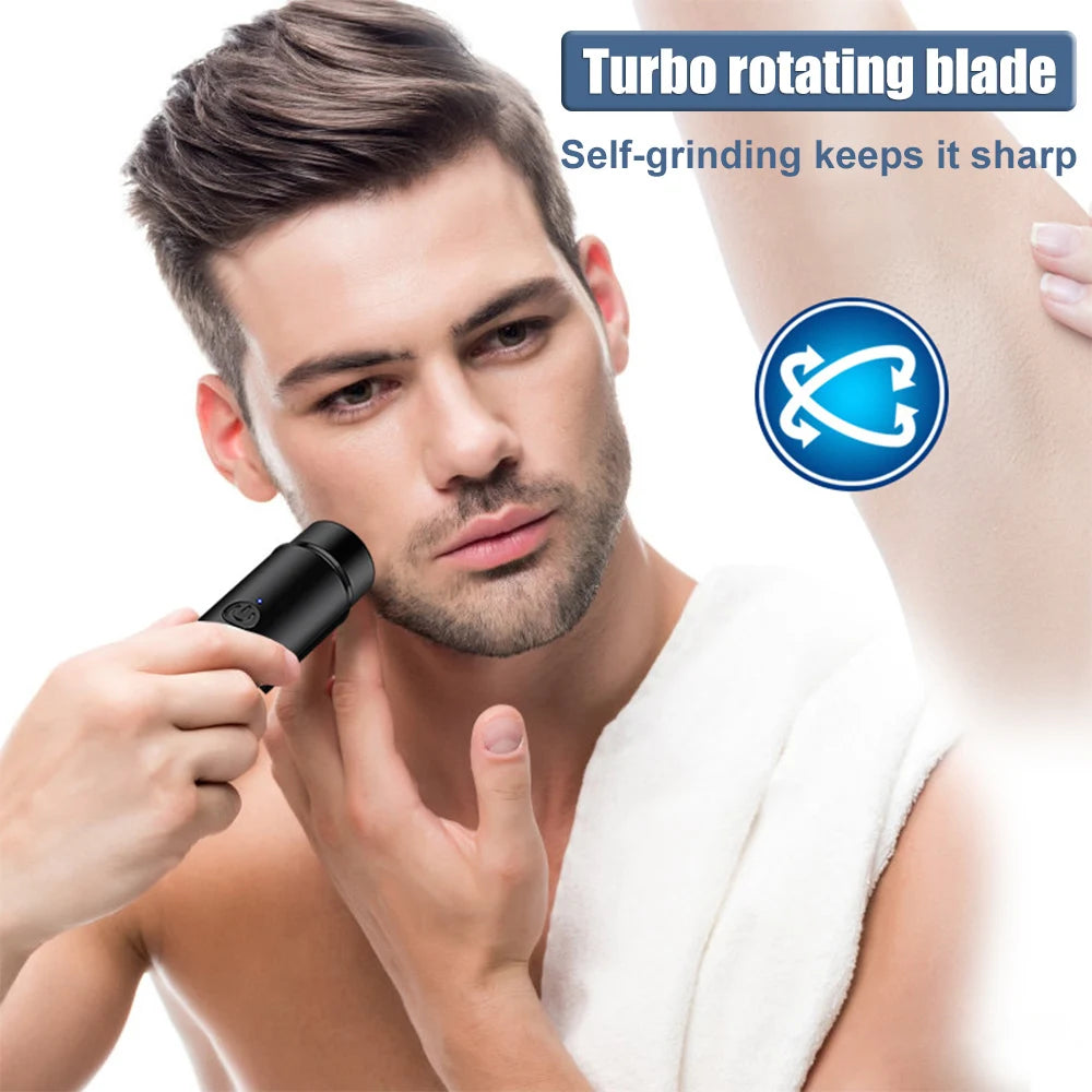 Mini Portable Electric Shaver for Men – USB Rechargeable Razor