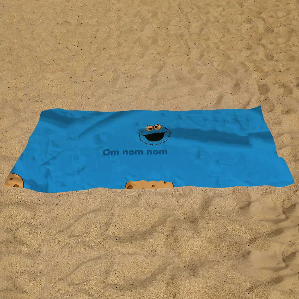 Cookie Monster Quick-Dry Beach Towel | Gym, Travel & Spa