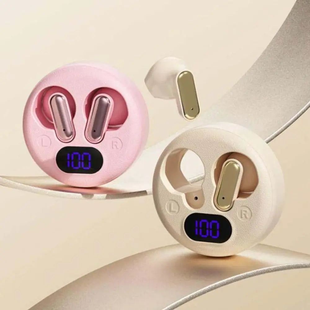 In-Ear Design Wireless Bluetooth Headphones Short-stem Design LED Display Bluetooth Sleep Headphones Long Battery Life Peaceful Pleasures Health and Wellness