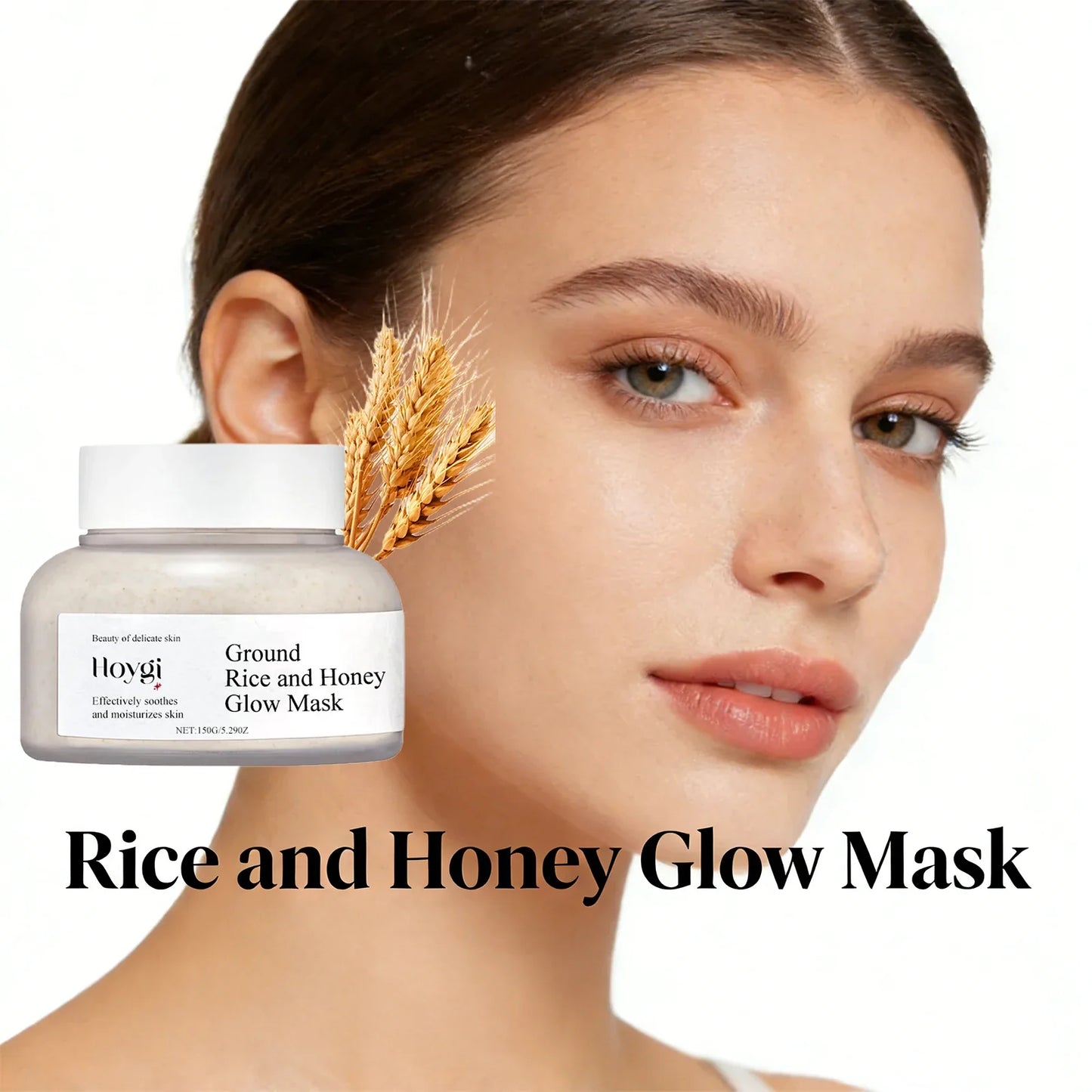 Hoygi Rice Honey Face Mask – Pore Minimizing, Oil Control 150g