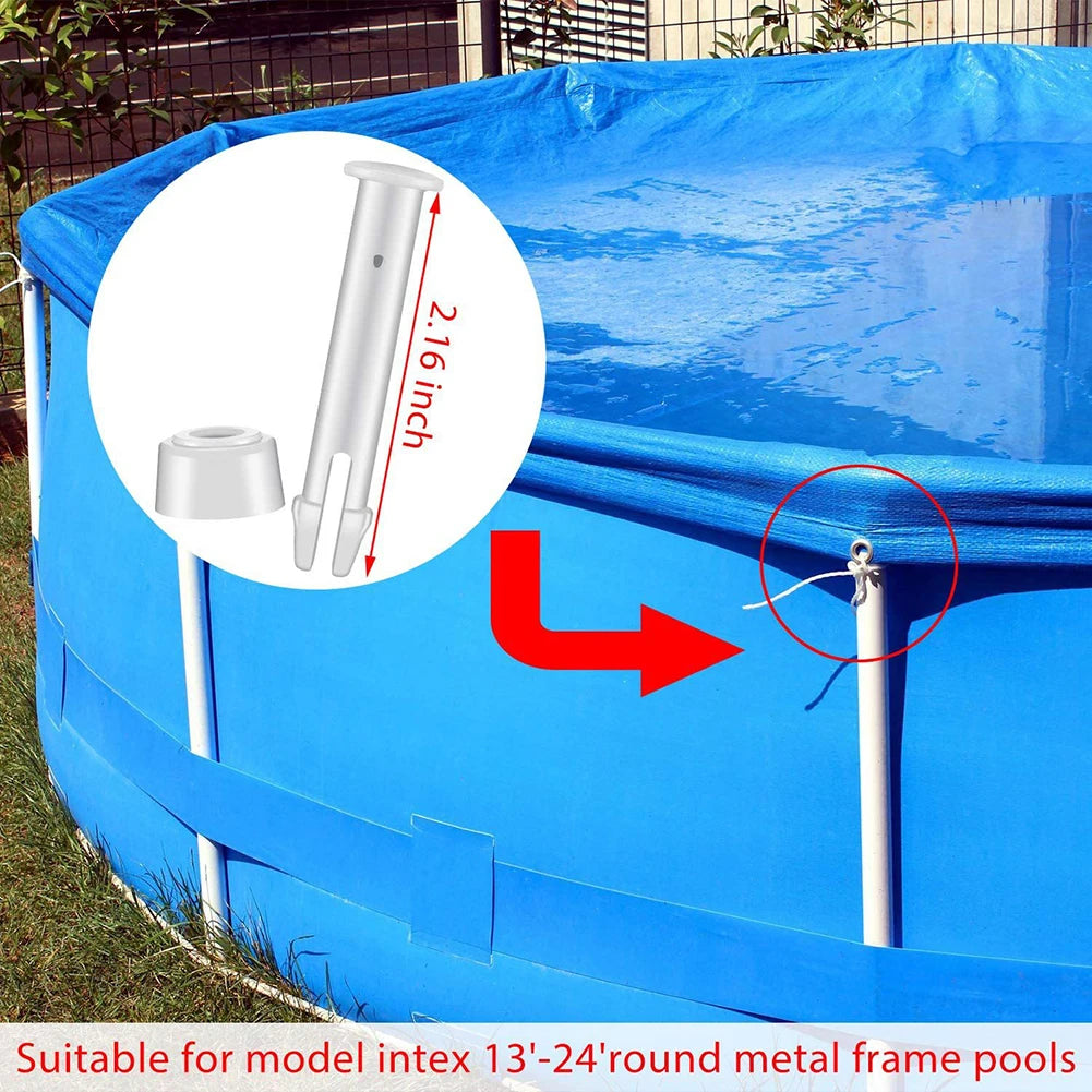 Intex Pool Frame Joint Pins & Rubber Seals – 12-Pack Peaceful Pleasures Health and Wellness