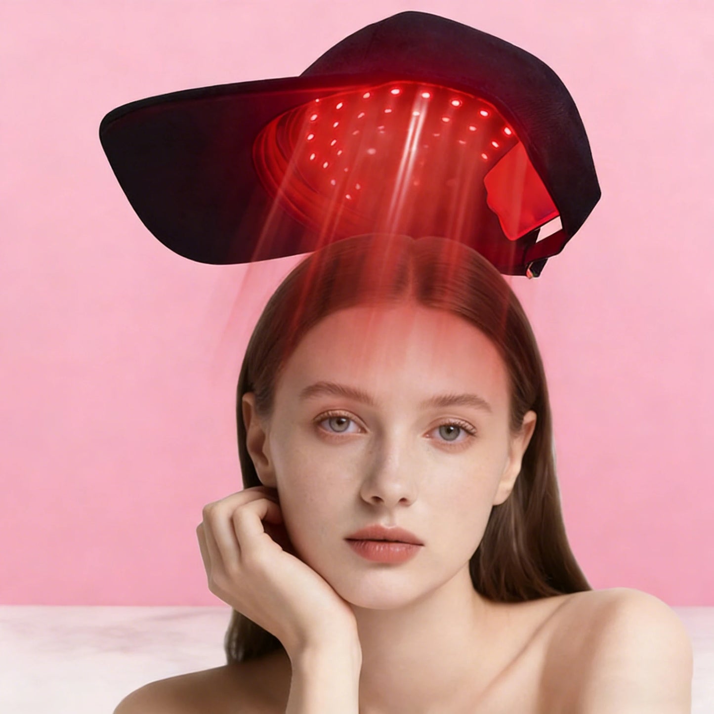Head Massage Cap, Scalp and Hair Massage Cap 4 Modes to Choose From, Red and Blue Colors Alternate Display, Time Setting. Multiple High-Quality Red and Blue Colored Beads. Large-Capacity Battery, Convenient USB Charging Model Peaceful Pleasures Health and Wellness