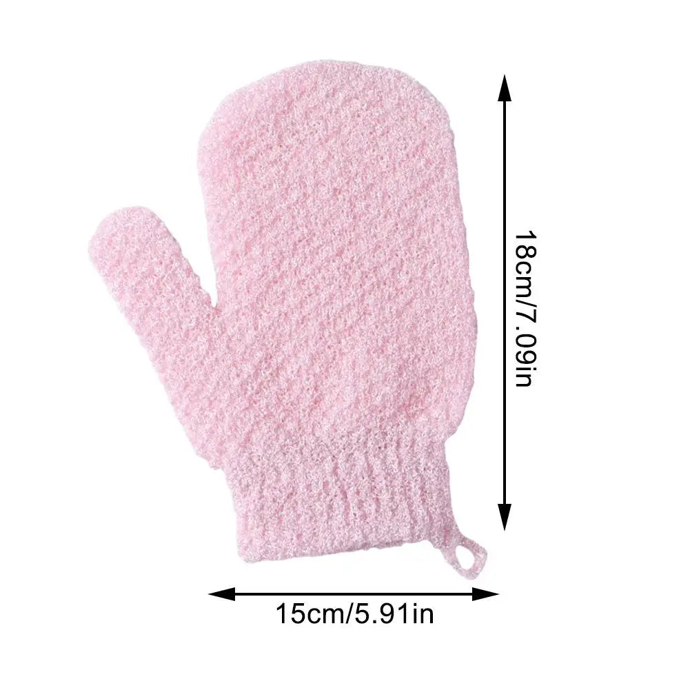 Single Piece Bath Towel Gloves Medium Sand Single Layer Double-Sided Massage Bath Towel Back Rub Bath Towel Exfoliate Dead Skin Peaceful Pleasures Health and Wellness