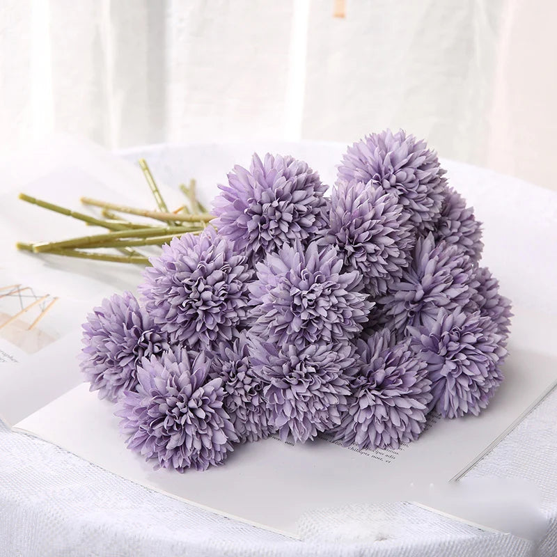 Silk Dandelion Flower Ball – Artificial Wedding Bouquet Decor