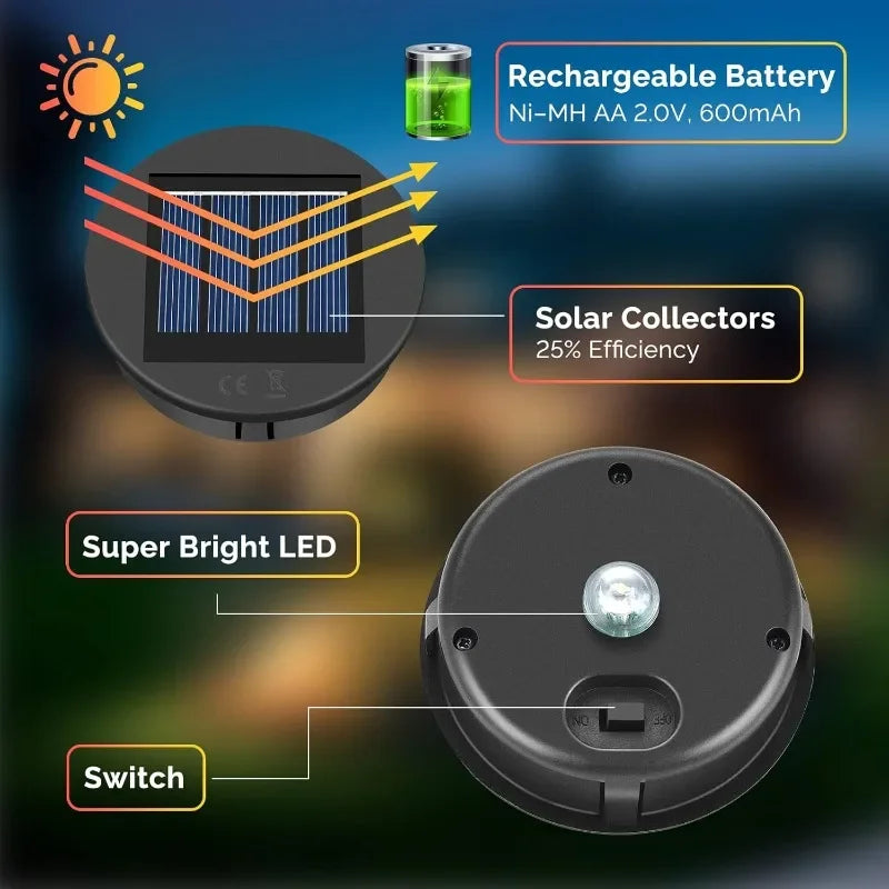 Solar Lantern Lamp Shade Replacement – Hollow Pattern Light Cover
