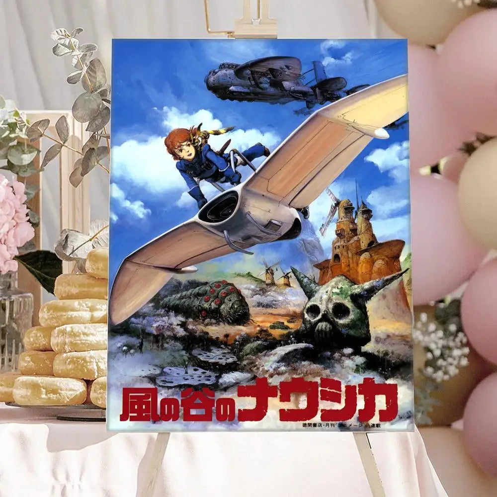 Nausicaä Valley of the Wind Anime Canvas Poster | Wall Art