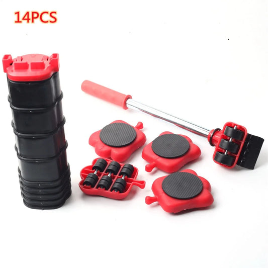 Heavy Duty Furniture Mover Lifter & Slider Roller Set 5/14 Pcs Peaceful Pleasures Health and Wellness