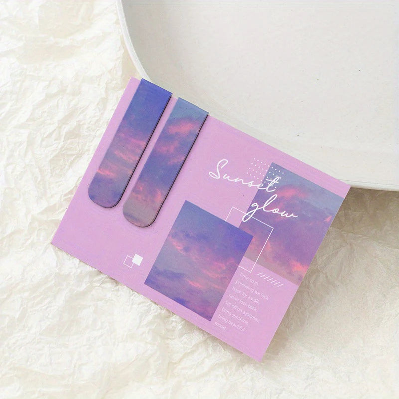 Magnetic Bookmark Beautiful Scenery Clouds Simple Literary Pattern