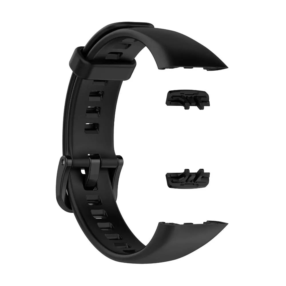 Silicone Replacement Band for Honor Band 6 – Soft & Durable Peaceful Pleasures Health and Wellness Black