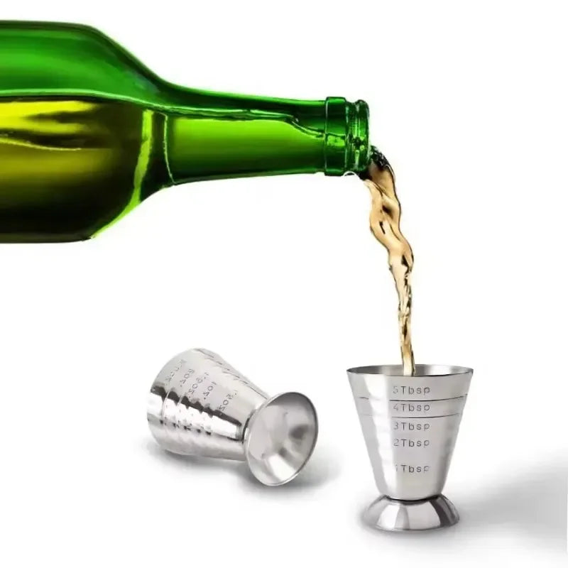 Bar Mixed Drink Accessories Stainless Steel Measure Cup 75ML Gadgets Cocktail Tools Bar Cocktail Shaker Jigger Peaceful Pleasures Health and Wellness
