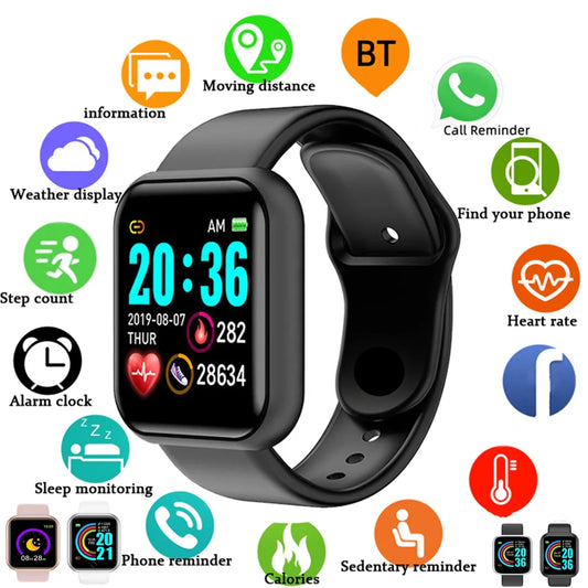 CHAOGENB Y68 Smart Watch – Fitness Tracker & Notifications Smart Watch Oasis Select