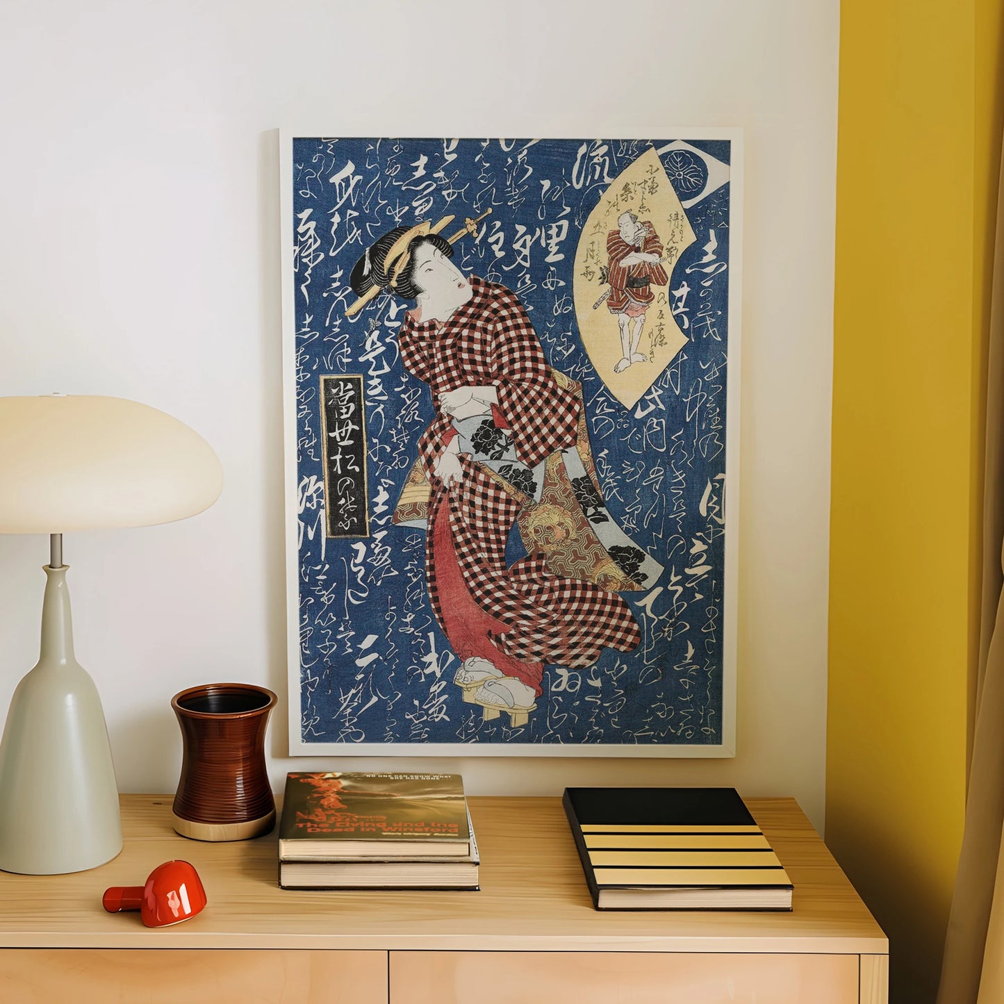 Minimalist Japanese Geisha Canvas Wall Art Print | Home Decor
