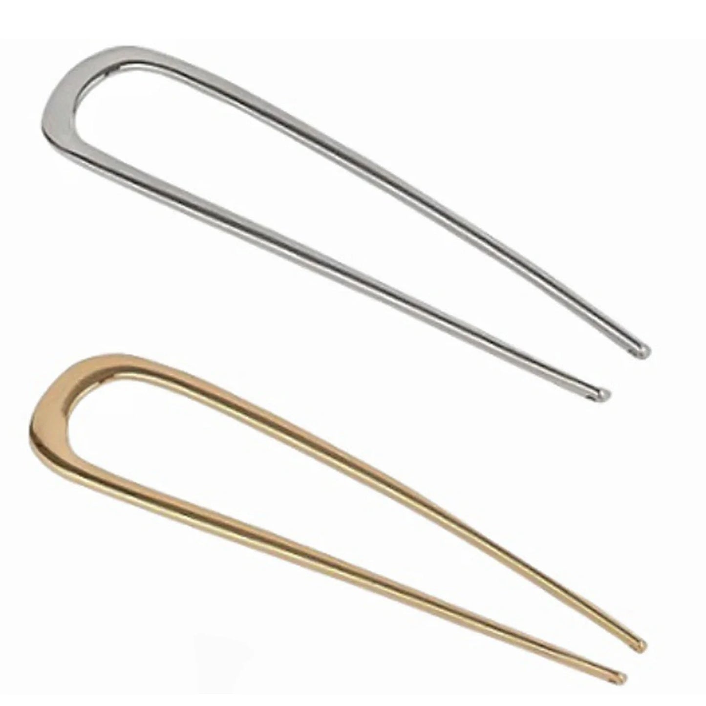 U-Shaped French Hair Pins – Colorful Metal Hair Sticks for Women