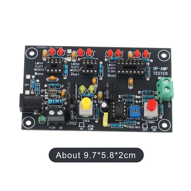 T2 OP AMP Tester – Single/Dual/Quad Op-Amp Chip DC 12V OP AMP IC Tester Peaceful Pleasures Health and Wellness