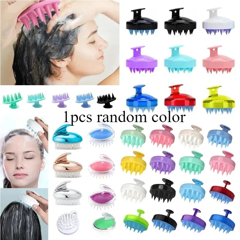 Silicone Scalp Massage Shampoo Brush | Hair Washing Comb