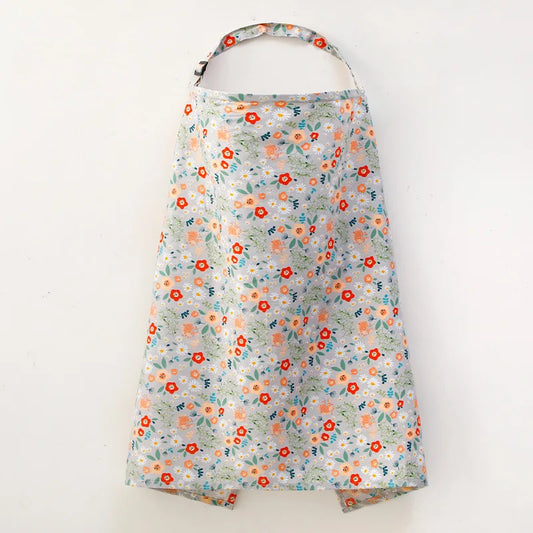 Cotton Nursing Cover Breastfeeding Shawl | Floral Privacy Blanket Nursing Cover Peaceful Pleasures Health and Wellness D