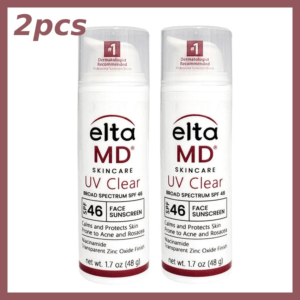 Eltamd 48ml Facial Sunscreen SPF46 UV Sunscreen Anti-Radiation Waterproof&sweatproof Non-greasy for Sensitive and Acne ProneSkin Peaceful Pleasures Health and Wellness B