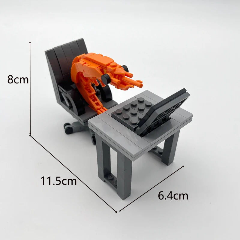 MOC Building Block Shrimp Model Figurines Puzzle Assembly Boys Girls