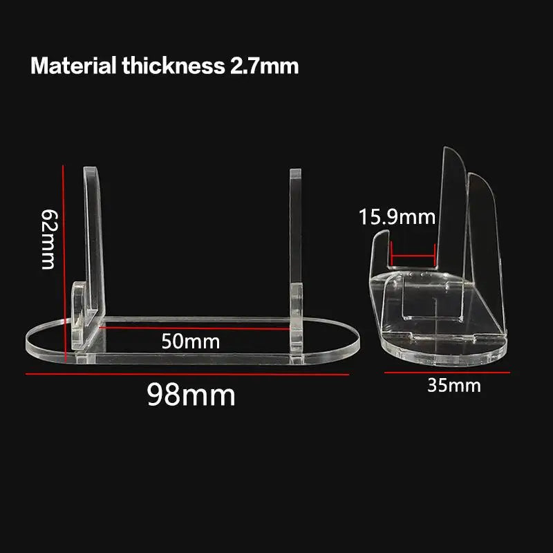 2-Pack Clear Acrylic Photocard Display Stand | Desk Decor