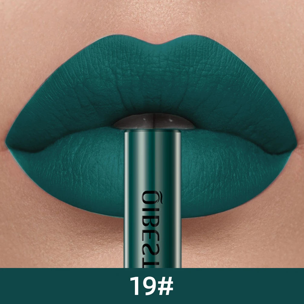 24 Colors Long Lasting Matte Nude Liquid Lipstick Waterproof Non-stick Cup Sexy Nude Red Brown Lip Gloss Lips Makeup Cosmetics Peaceful Pleasures Health and Wellness 19
