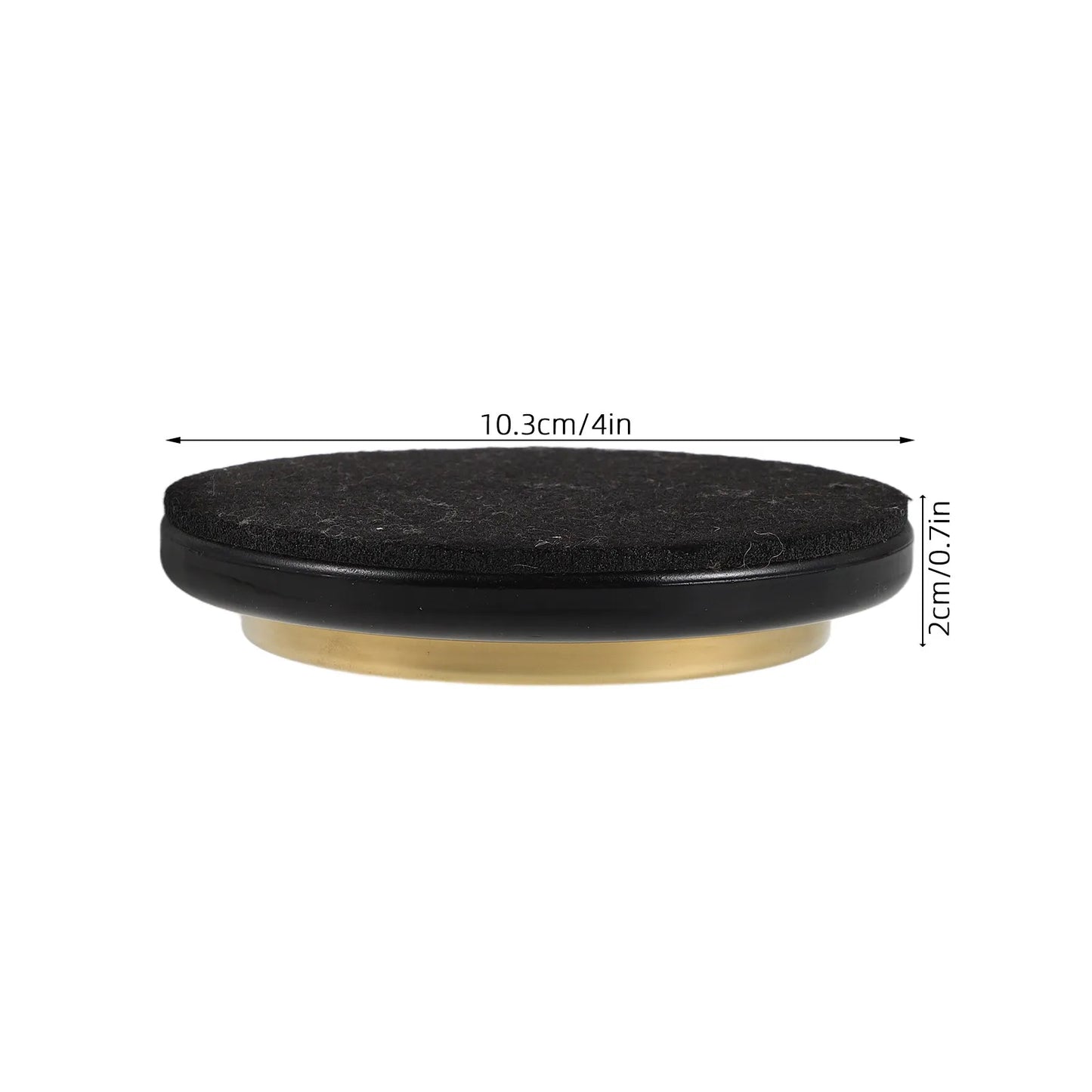 Piano Caster Pads 4.06 Inch Thickened Shock Absorbing Floor Protector for Piano Legs Furniture Leg Pads Hardwood Carpet Silent Peaceful Pleasures Health and Wellness
