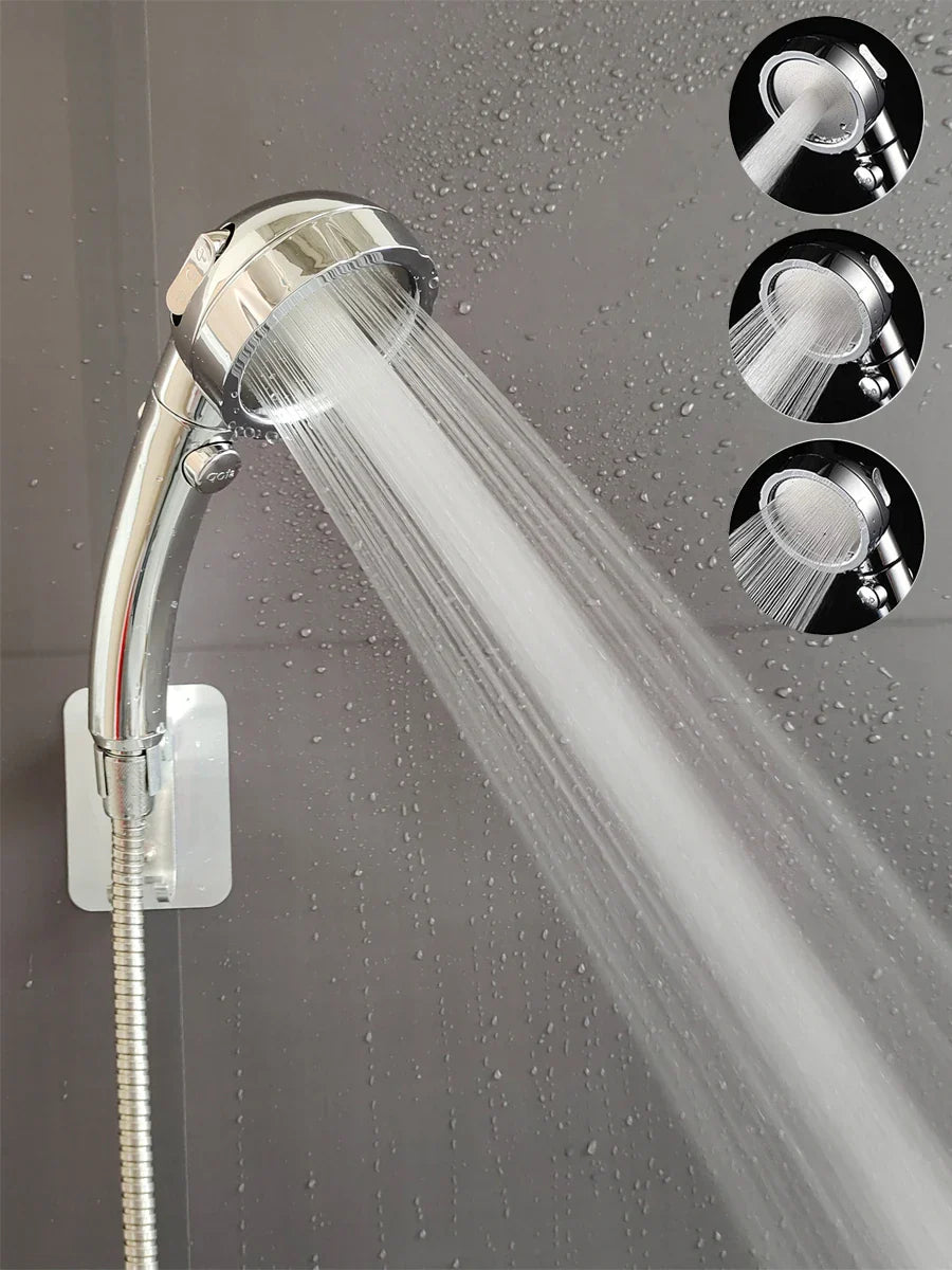 3-Mode High Pressure Handheld Shower Head | Water Saving