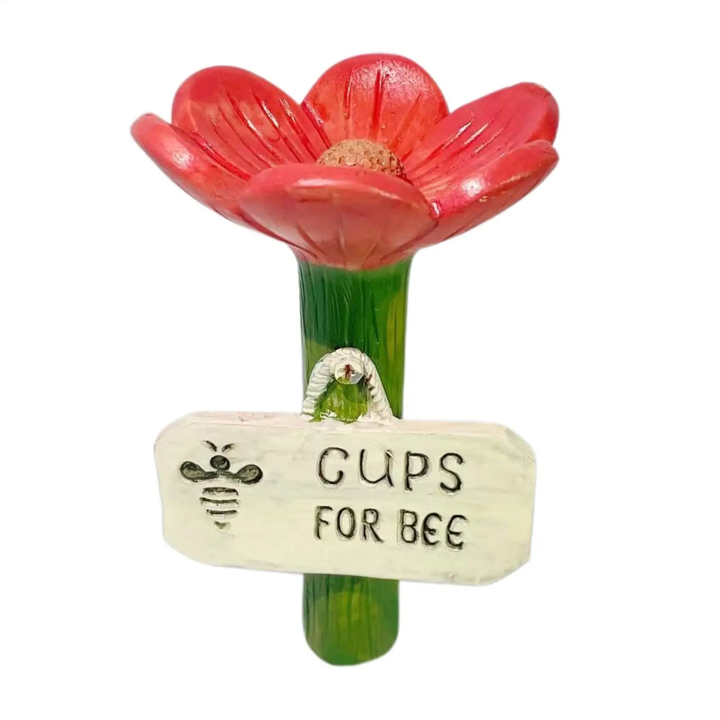Bee Bath Bowl & Butterfly Pollinator Feeder | Flower Design