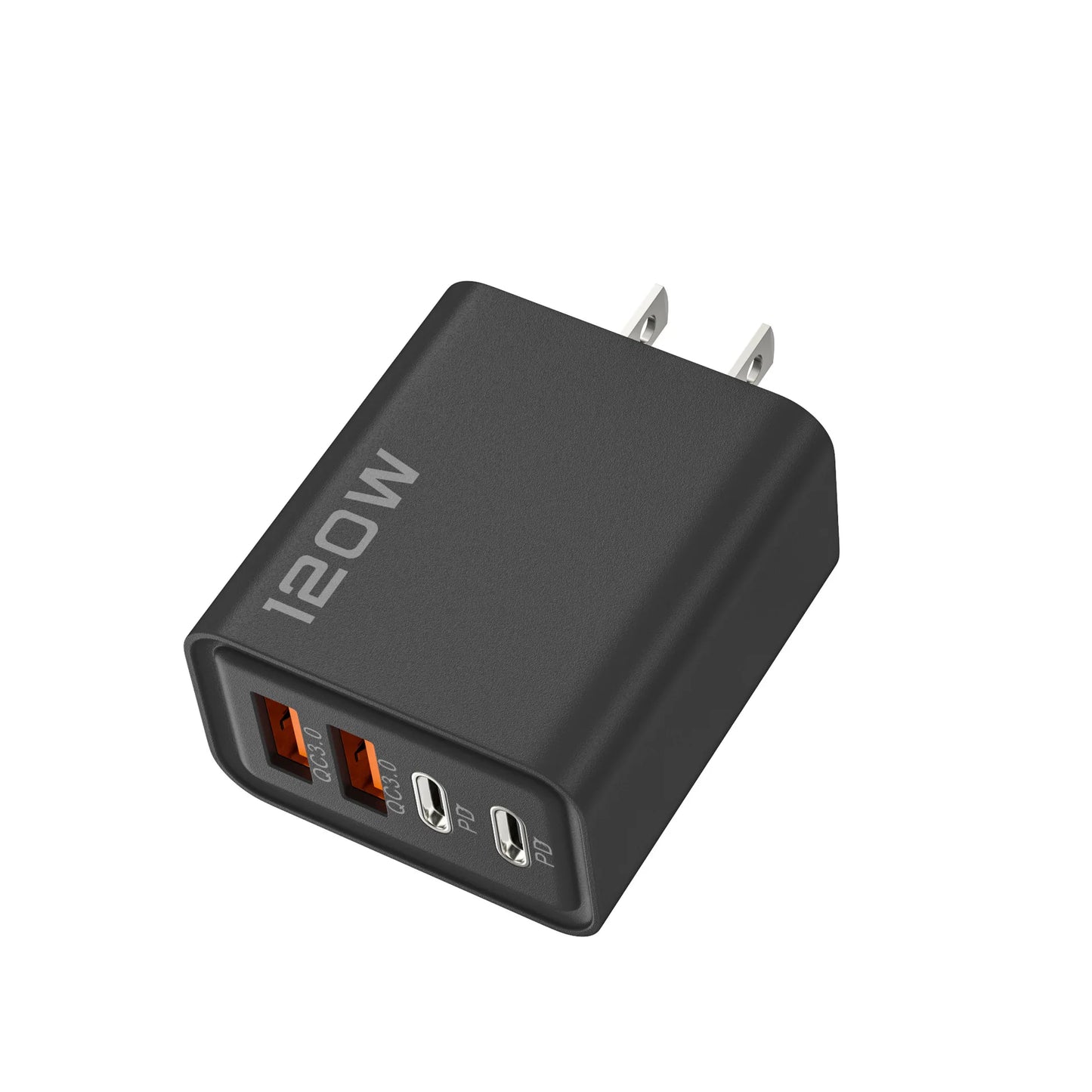 4-Port USB-C PD 120W Fast Charger | Quick Charge 3.0