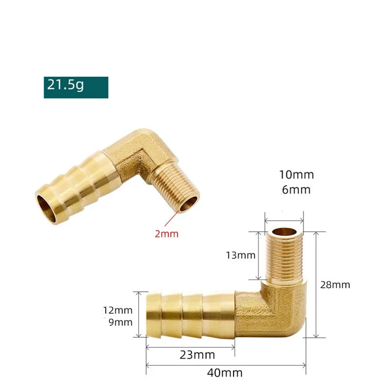 Brass Barb Hose Fitting 4–19mm BSP Female Thread Adapter