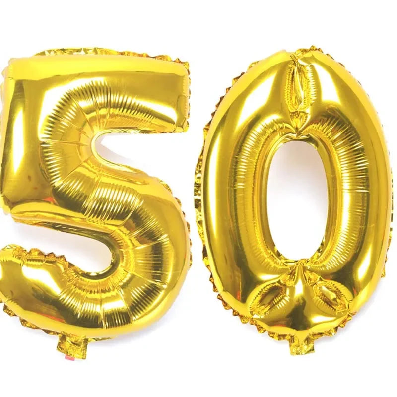 Number Confetti Balloons 30 40 50 60 Birthday Anniversary Decor Party Balloon Decor Peaceful Pleasures Health and Wellness 32 inch balloon 50