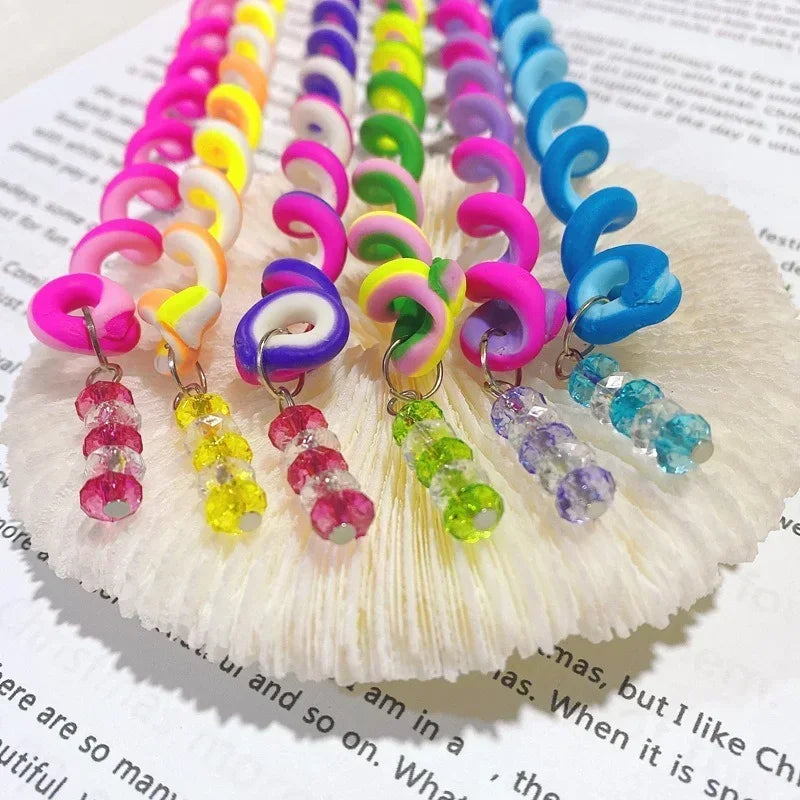 6PCS/lot Rainbow Color Headband Cute Girls Hair Band Crystal Long Elastic Hair Bands Headwear Hair Accessories Random Color Peaceful Pleasures Health and Wellness