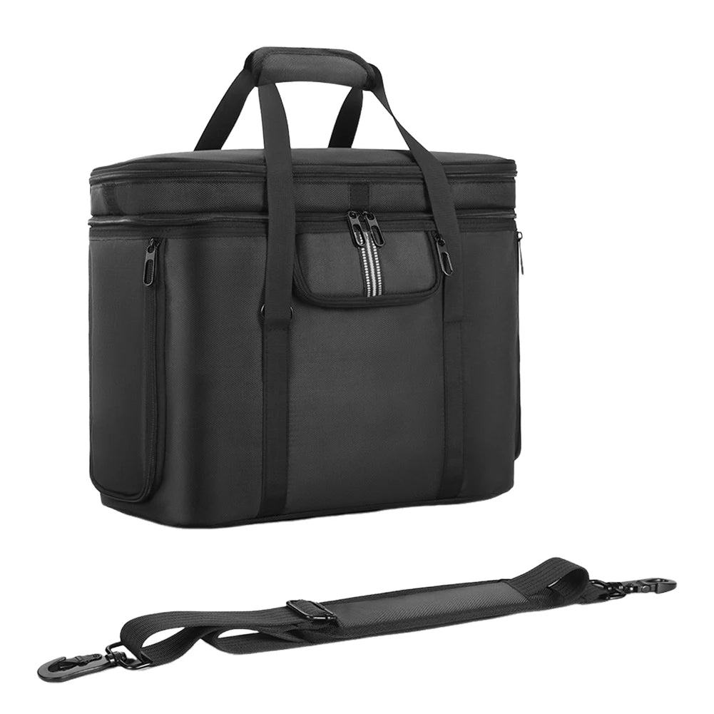 Carrying Case Portable Power Station Bag Waterproof Storage Case Anti-drop with Shoulder Strap & Handle for Ecoflow Delta 3 Plus Peaceful Pleasures Health and Wellness black