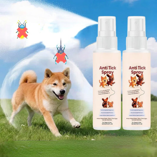 Pet Flea & Tick Repellent Spray for Cats & Dogs – 100ml Pet Insect Repellent Spray Oasis Select