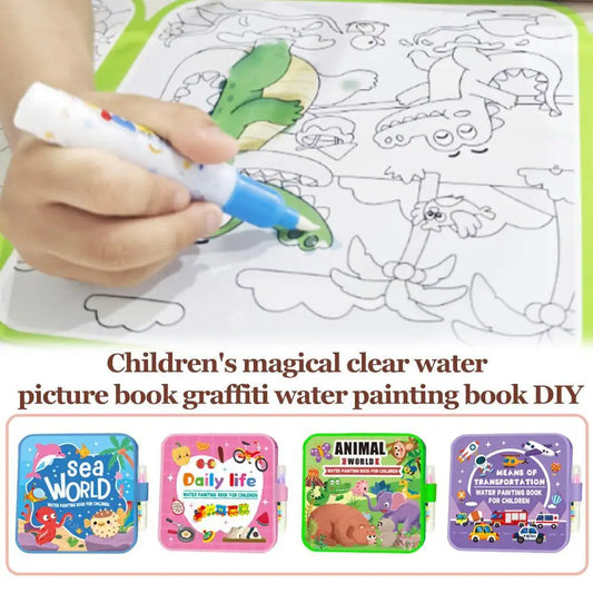 Magic Water Drawing Book DIY Doodle Coloring Books Birthday&holiday Peaceful Pleasures Health and Wellness
