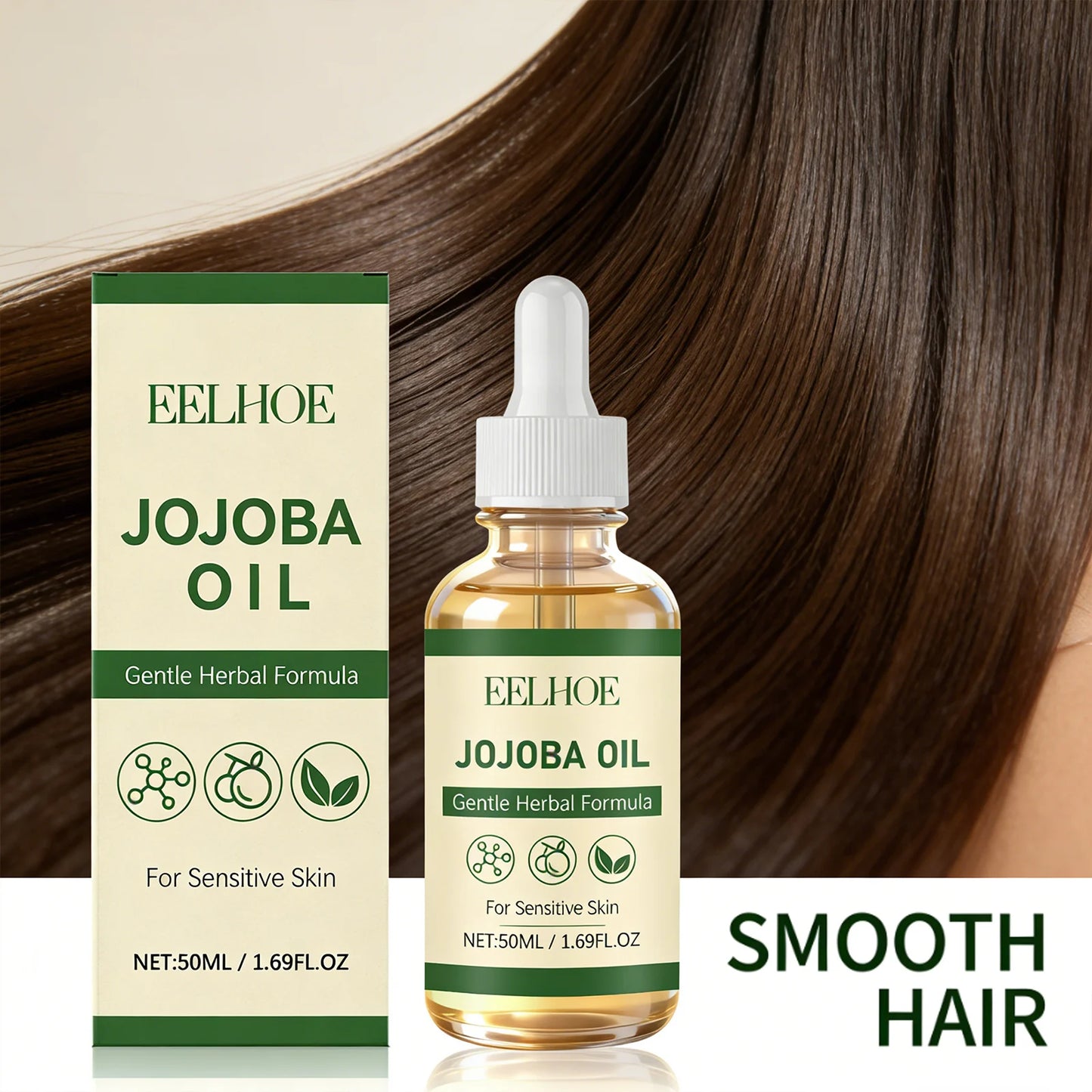 Herbal Essential Oil Nourishing Softening Skin Improve Elasticity Smoothing Hair Reducing Frizz Moisturizing Massage Jojoba Oils Peaceful Pleasures Health and Wellness