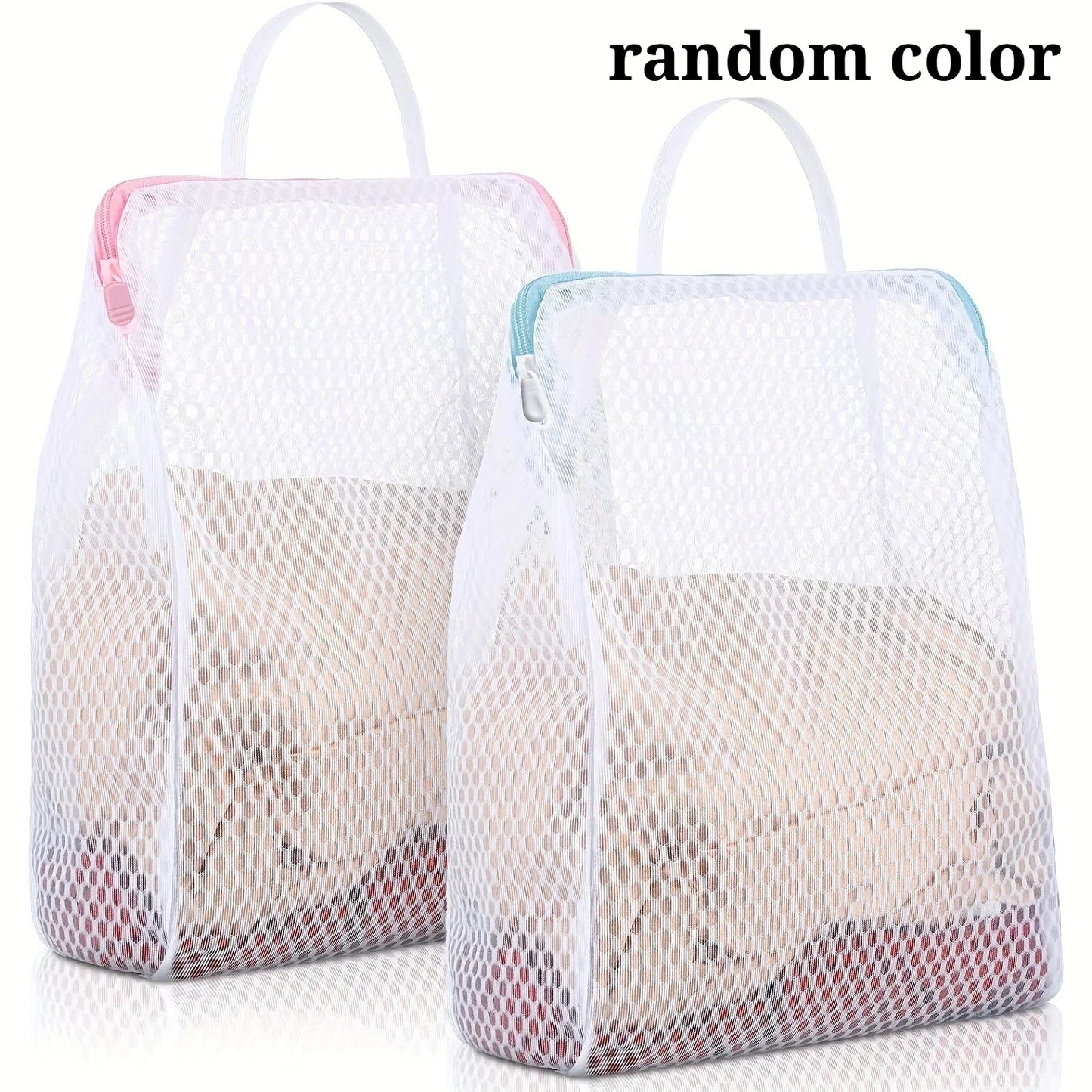 2-Pack Honeycomb Mesh Laundry Bags with Handles | Delicates