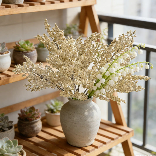 Silk Artificial Grass Branch | Wedding, Home & Vase Decor Artificial Plant Branch Peaceful Pleasures Health and Wellness