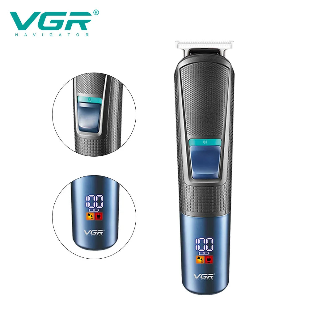 VGR 108 New Multi-functional Hair Clipper 5-in-1 Rechargeable Shaving Nose Sideburns Electric Trimmer For Men USB Multi functio Peaceful Pleasures Health and Wellness