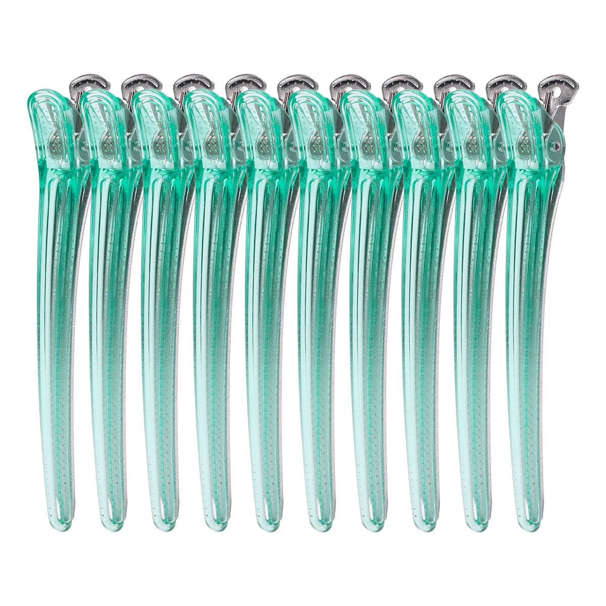 4/6/10/12Pcs Professional Hairdressing Hairpins Rainbow Colors Sectioning Cutting Hair Clamps Barber Hair Clips Styling Tools Peaceful Pleasures Health and Wellness green 10